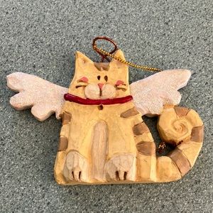 Porcelain Cat Ornament